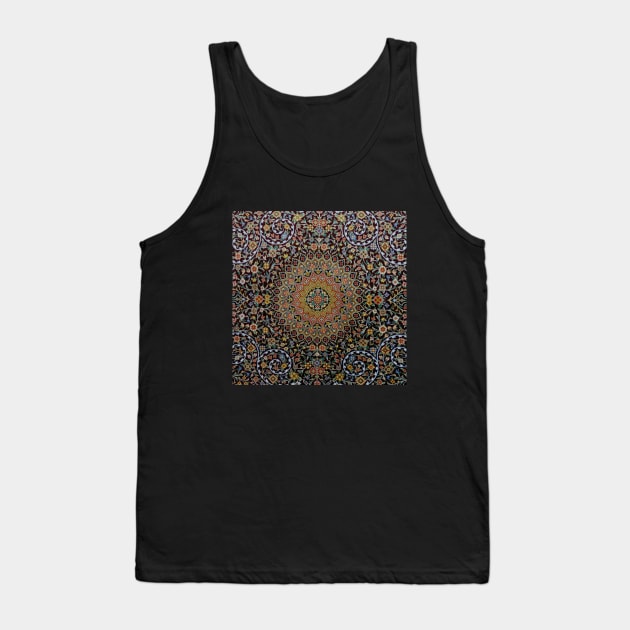 Persian traditional carpet floral pattern Tank Top by Farzad-Design